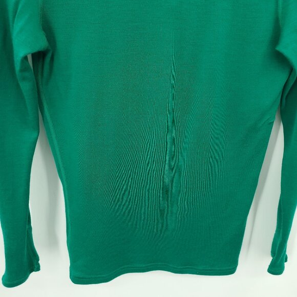 Minus33 100% Merino Midweight 1/4 Zip S Emerald Green #814 - Picture 11 of 16